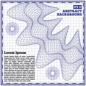 Abstract background with a pattern on a sheet in a cage. Stock Illustration