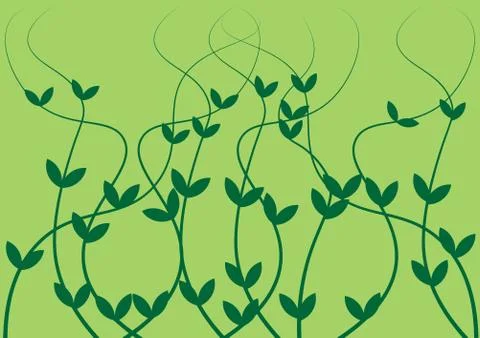 Abstract background pattern of vines Stock Illustration