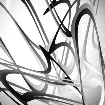 Abstract background, pattern with wavy, amorphous lines. Vector art. Illustrazione stock