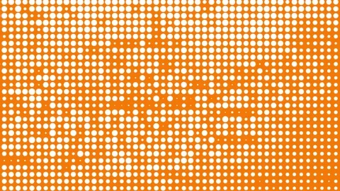 Abstract background with a pattern of white dots on an orange surface, vibr.. 库存影片 346559403