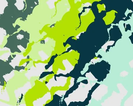 Abstract background pattern yellow blue green grey spots blots Illustrazione stock