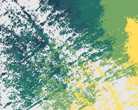 Abstract background pattern yellow green spots blots Stock Illustration