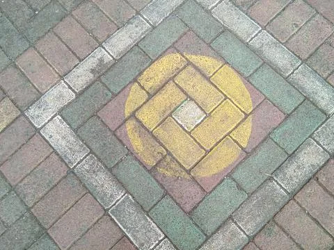 Abstract background paving block gray Stock Photos
