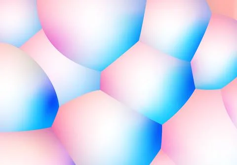 Abstract background with pearlescent soft bubbles balls Stock Illustration