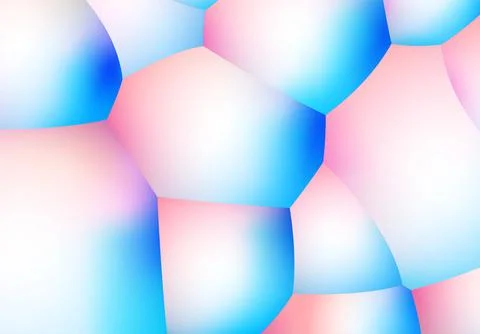 Abstract background with pearlescent soft bubbles balls Stock Illustration