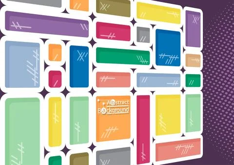 Abstract background, Perspective square colorful. Vector Illustration. Stock Illustration
