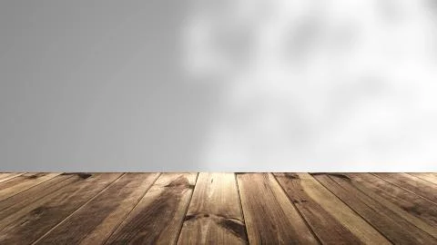 Abstract background with Perspective wood and blur background.. 3d rendering 스톡 일러스트
