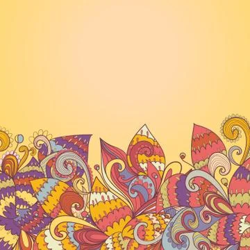 Abstract background of petal and wave Stock Illustration
