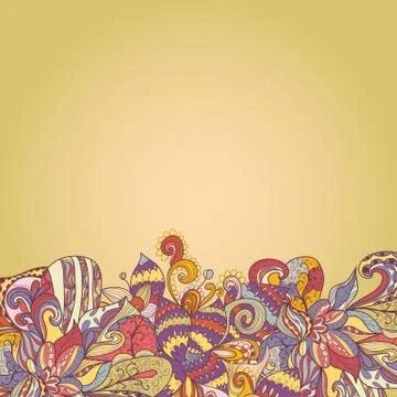 Abstract background of petal and wave Stock Illustration