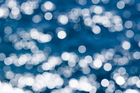 Abstract background photo texture. Soft, out of focus blue bokeh Stock Photos