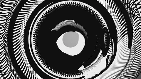 Abstract Background Physcedelic Geometric Tunnel VA 13 Видео 116076030