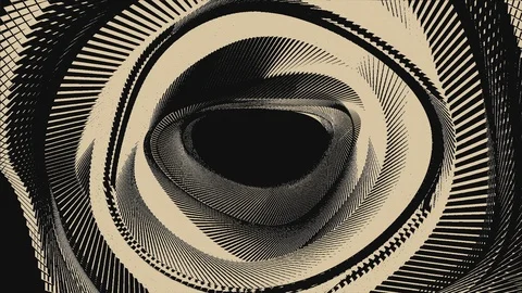 Abstract Background Physcedelic Geometric Tunnel VB 38 Stock Footage 116443001