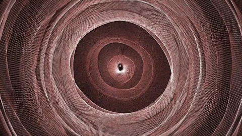 Abstract Background Physcedelic Geometric Tunnel VC 3 Stock Footage 117666466