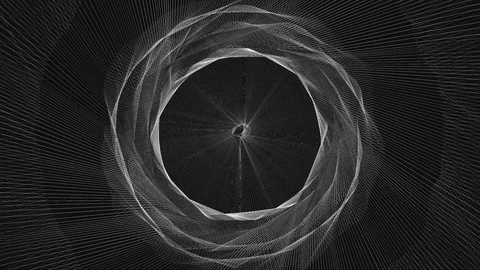 Abstract Background Physcedelic Geometric Tunnel VC 22 Stock Footage 117757838