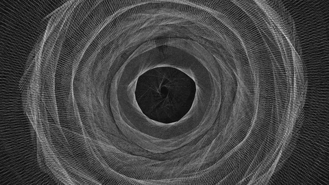 Abstract Background Physcedelic Geometric Tunnel VC 25 Stock Footage 117761506