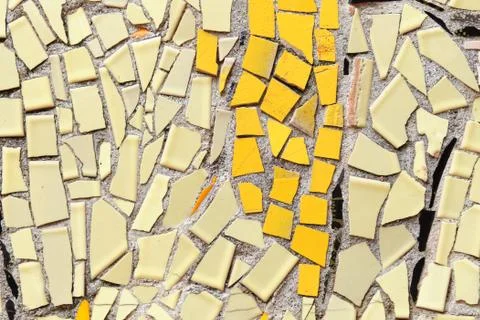 Abstract background of pieces of tiles split into a mosaic Stock Photos
