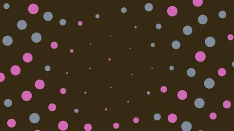 Abstract background with pink and blue polka dots Stock Illustration