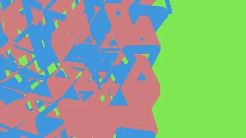 Abstract background with pink and blue triangle shapes Illustrazione stock