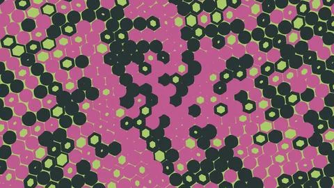 Abstract background with pink and dark grey circles pattern Stock Illustration