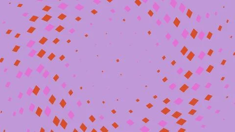 Abstract background with pink and orange square patterns Illustrazione stock