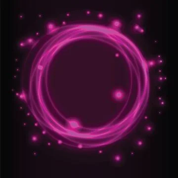 Abstract background, pink glowing circles Stock Illustration