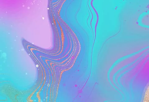 Abstract background, pink marble with blue and lilac stripes for wallpaper de Stock Illustration