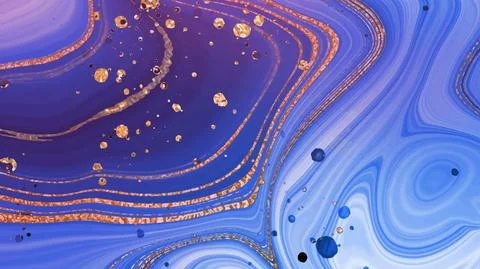 Abstract background, pink marble with blue and lilac stripes for wallpaper Stock Illustration