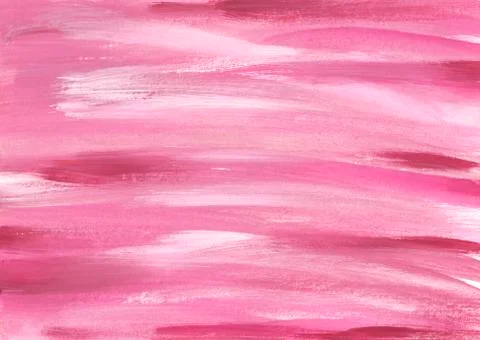 Abstract background with pink, raspberry and white stripes. Watercolor. Stock Illustration