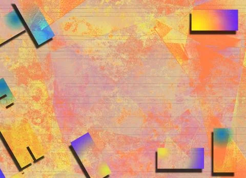 Abstract background in pink yellow soft colors Stock Illustration