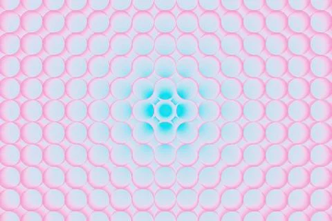 Abstract background of pipes with a glowing gradient from blue to light pink, Stock Illustration