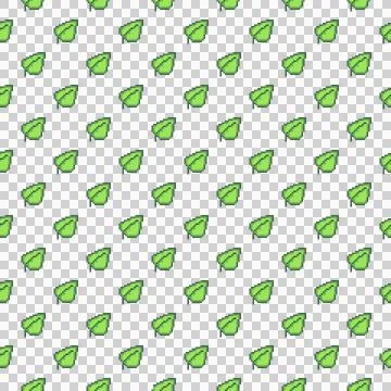 Abstract background, pixel leaves pattern Stock Illustration