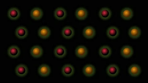 Abstract background with plastic 3d spheres in 4k video. 库存影片 146604082