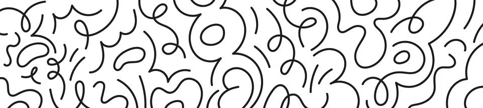 Abstract background with playful squiggle lines and shapes. fun pattern for.. イラスト素材