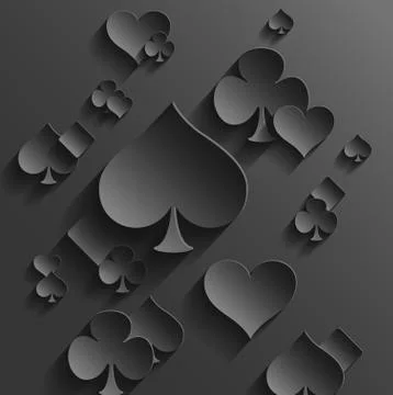 Abstract Background with Playing Cards Elements イラスト素材