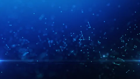 Abstract Background plexus and digit number particle Stock Footage 330240666