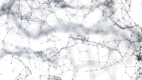 Abstract background with plexus connections wire frame web. Seamless looping. Stock Footage 70843021