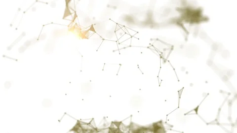 Abstract background with plexus connections wire frame web. Seamless looping. Stock Footage 70843194