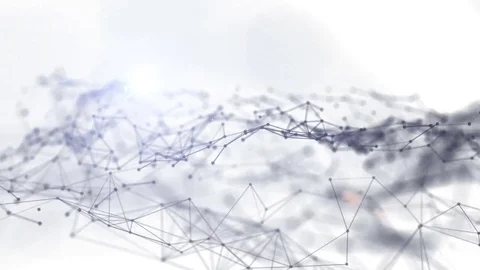 Abstract background with plexus connections wire frame web. Seamless looping. Stock Footage 70843288