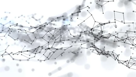Abstract background with plexus connections wire frame web. Seamless looping. Stock Footage 70843341