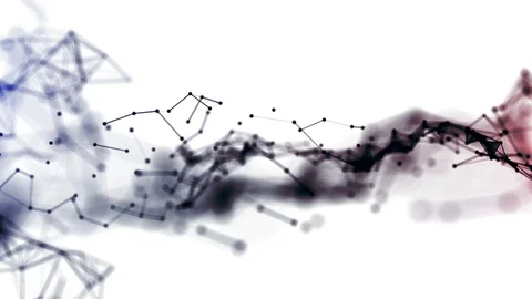 Abstract background with plexus connections wire frame web. Seamless looping. Stock Footage 70862170