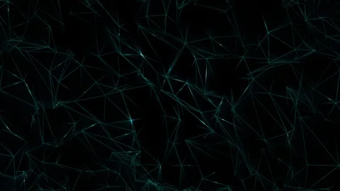 Abstract background with a plexus made of hi-tech lines and dots Stock Footage 256885769