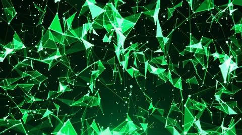 Abstract background with plexus. Technology backdrop. Triangles, lines and... Fotos de archivo