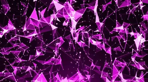 Abstract background with plexus. Technology backdrop. Triangles, lines and... Fotos de archivo