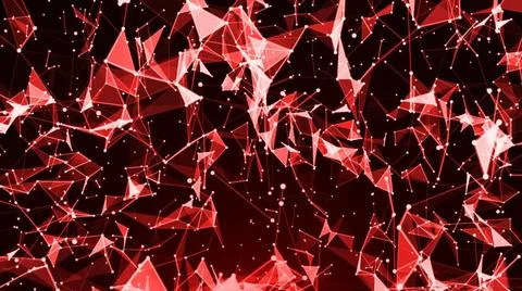 Abstract background with plexus. Technology backdrop. Triangles, lines and... Fotos de archivo