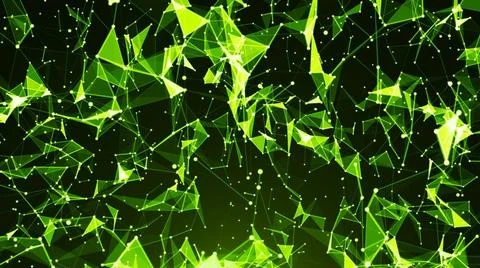 Abstract background with plexus. Technology backdrop. Triangles, lines and... Fotos de archivo