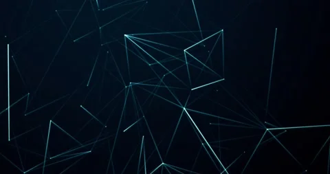 Abstract background with plexus transforming glowing lines Stock Footage 195845531