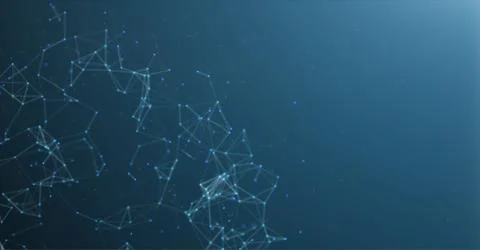 Abstract background with plexus of triangles and lines Stock Illustration