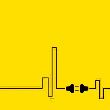 Abstract background with plug and socket. Stock Illustration