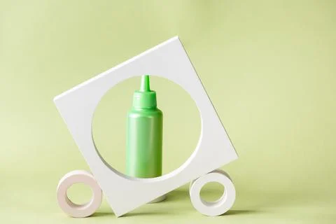 Abstract background with podiums for products presentation or exhibitions. Co Stock Photos