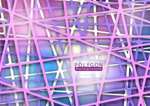 Abstract background. Polygonal Line on a gradient background. vector illust.. Stock Illustration